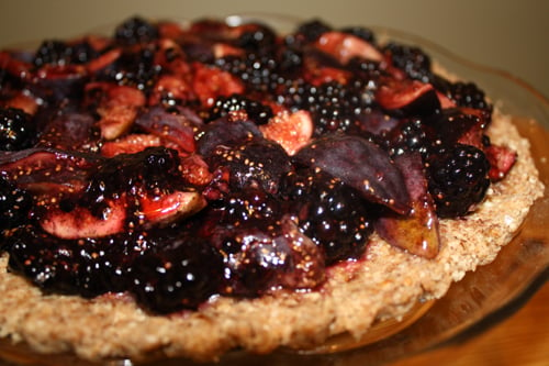 Raw Fig and Blackberry Tart from Healthy Green Kitchen