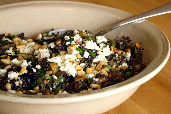 black quinoa salad