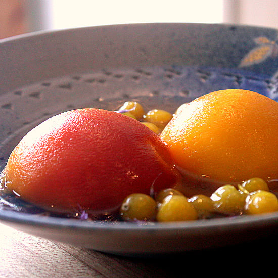 poached peaches 550