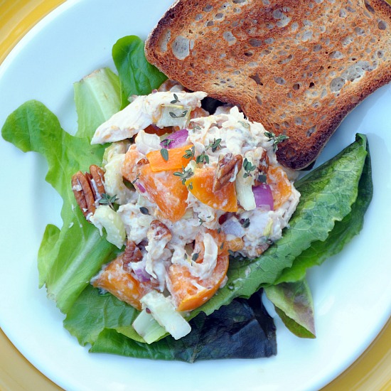 Chicken Salad with Persimmons