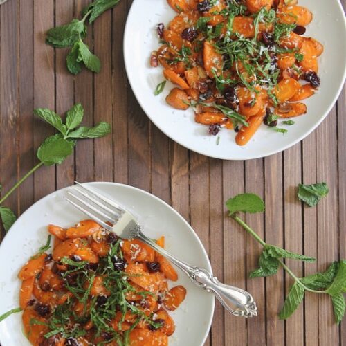 Roasted Carrot Salad from www.healthygreenkitchen.com