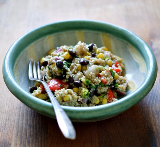 Quinoa Black Bean Salad from www.healthygreenkitchen.com
