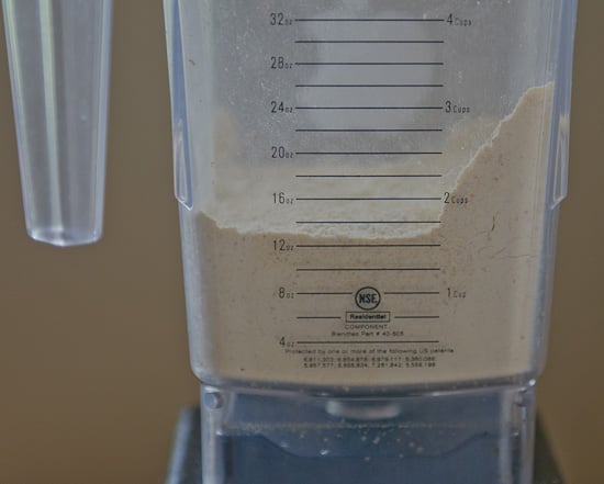 chickpea flour in blender | healthy green kitchen