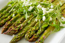 Chargrilled Asparagus with a Herb and Yoghurt Dressing - Lauren Caris Cooks