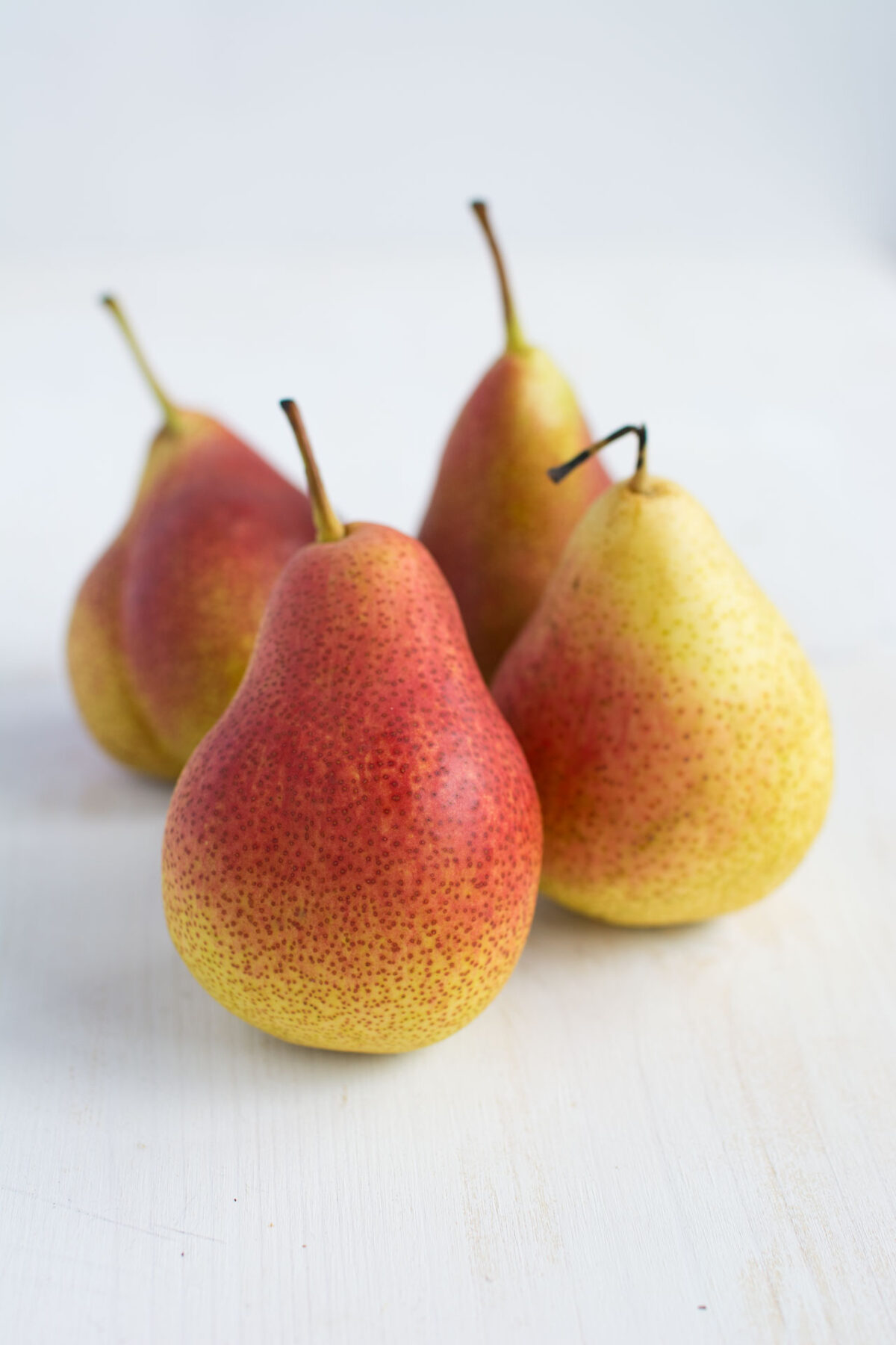 Four Forelle pears.
