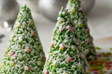 These easy Rice Krispie Christmas Trees are such a fun activity to do with kids this year! Give these as gifts or eat them to yourself, with only 3 ingredients, these could not be easier!