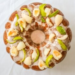 Lime and Lychee Bundt Cake