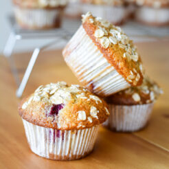 Raspberry and Coconut Muffins