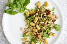 Vegan Gnocchi with Arugula. A simple dish that's perfect for making ahead for lunch!