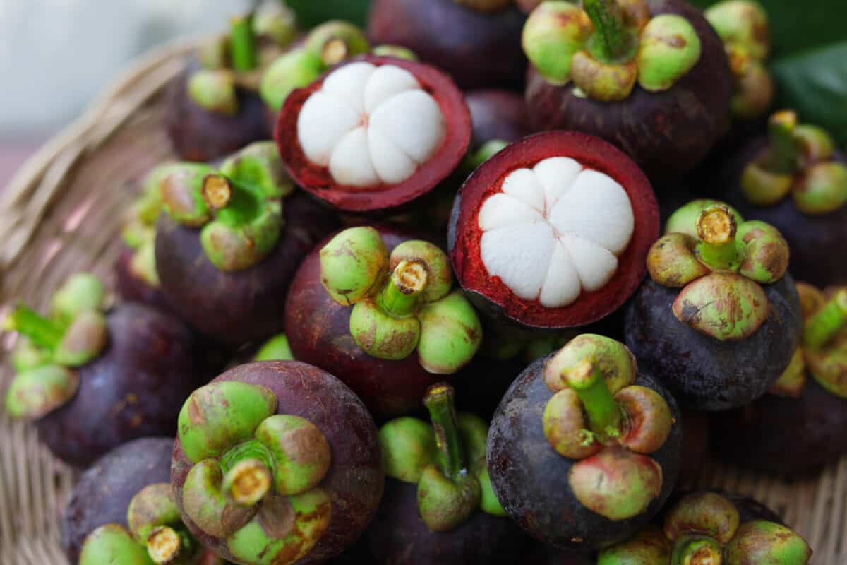 Mangosteen fruit from Southern Thailand.